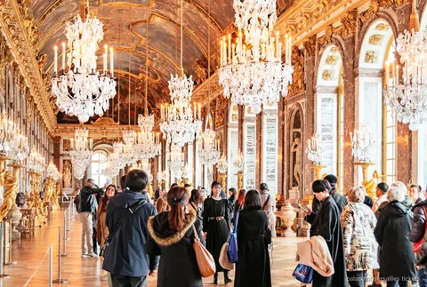 Billet d'entrée au château de Versailles, intérieur de la Galerie des Glaces