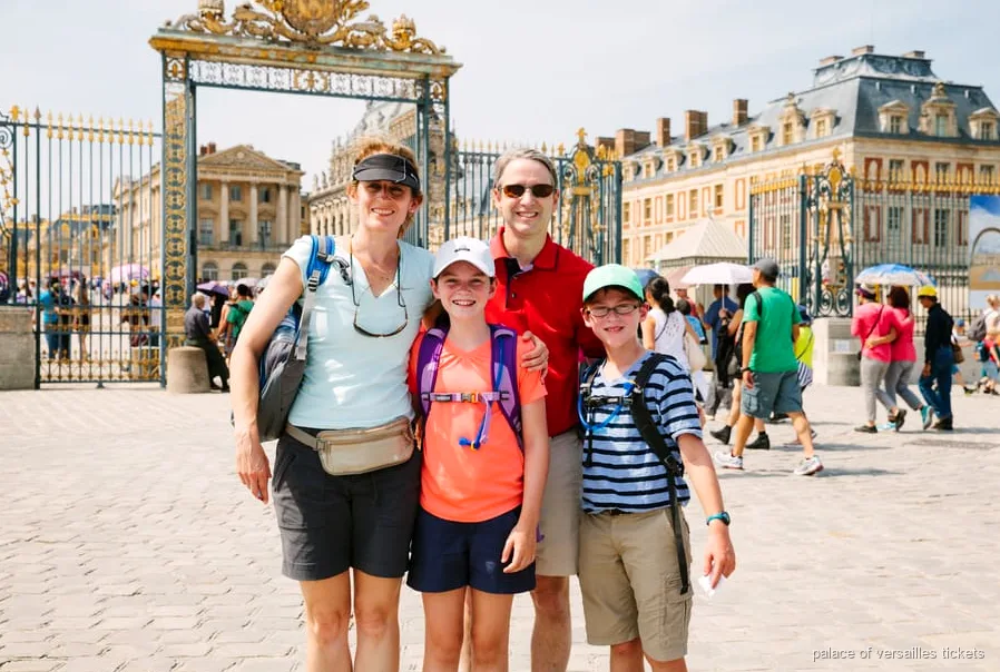 Versailles bike tour, cycling through the gardens near the Grand Canal